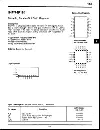Click here to download 74F164DCQR Datasheet