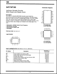 Click here to download 54F190FMQB Datasheet