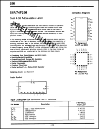 Click here to download 74F256DC Datasheet