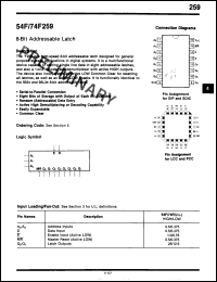Click here to download 74F259PCQR Datasheet