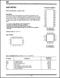 Click here to download 74F381FCQR Datasheet