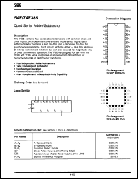 Click here to download 54F385LMQB Datasheet