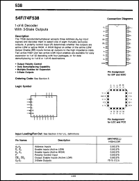 Click here to download 74F538PCQR Datasheet