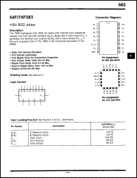 Click here to download 54F583DMQB Datasheet