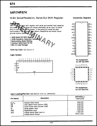 Click here to download 74F674DCQM Datasheet