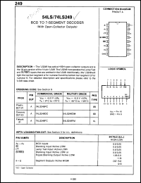 Click here to download 54LS249DM Datasheet