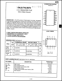 Click here to download 54LS670FM Datasheet