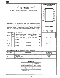 Click here to download 74S280DCQR Datasheet
