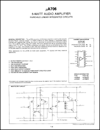 Click here to download UA706APCQM Datasheet