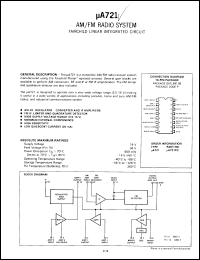 Click here to download UA721PC Datasheet