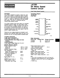 Click here to download UA7392DC Datasheet