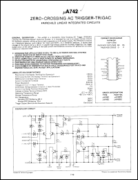 Click here to download UA742PCQR Datasheet