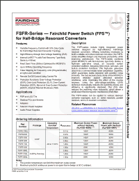 Click here to download FSFR1600L Datasheet