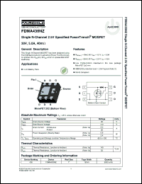 Click here to download FDMA430NZ_08 Datasheet