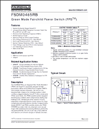 Click here to download FSDM0465RB Datasheet