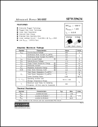 Click here to download SFW9634 Datasheet