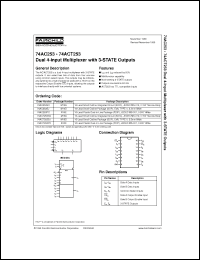 Click here to download 74ACT253PCX Datasheet