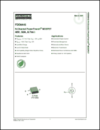 Click here to download FDD8445_07 Datasheet