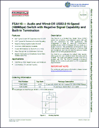 Click here to download FSA110 Datasheet