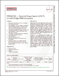 Click here to download FSFA2100 Datasheet