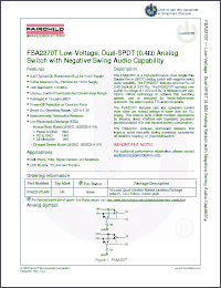 Click here to download FSA2270T Datasheet