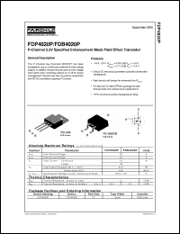Click here to download FDP4020P_00 Datasheet