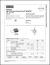 Click here to download FDD4243_07 Datasheet