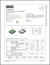 Click here to download FDMS3500 Datasheet