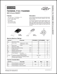 Click here to download FDH50N50_F133 Datasheet