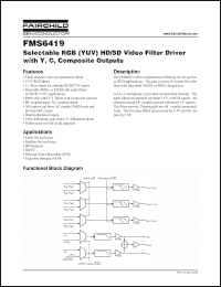 Click here to download FMS6419_05 Datasheet