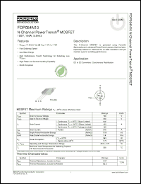 Click here to download FDP054N10 Datasheet