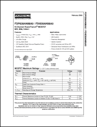 Click here to download FDP038AN06A0_05 Datasheet