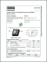 Click here to download FDMA420NZ_0609 Datasheet