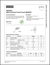 Click here to download FDP2614 Datasheet