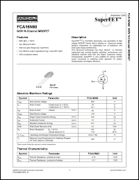 Click here to download FCA16N60_F109 Datasheet