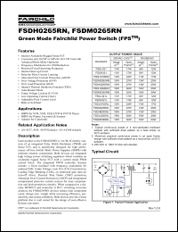 Click here to download FSDH0265RN_05 Datasheet