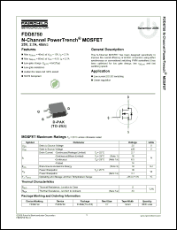 Click here to download FDD8750 Datasheet