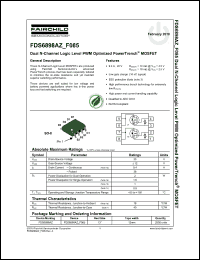 Click here to download FDS6898AZ_10 Datasheet