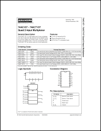 Click here to download 74ACT157PCX Datasheet