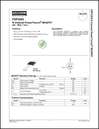 Click here to download FDP3205 Datasheet