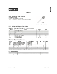 Click here to download KSD261Y Datasheet