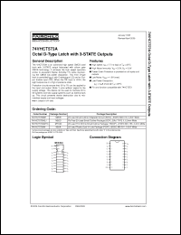 Click here to download 74VHCT573ANX Datasheet