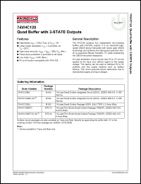 Click here to download 74VHC125MXNL Datasheet