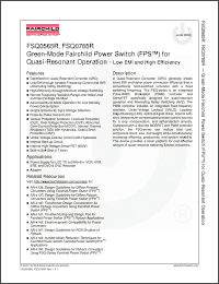Click here to download FSQ0765R Datasheet