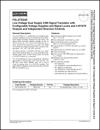Click here to download FXL2TD245 Datasheet