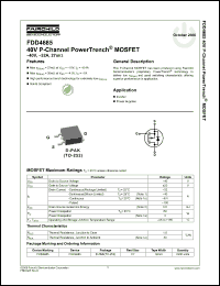 Click here to download FDD4685 Datasheet