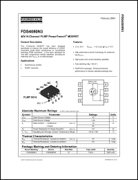 Click here to download FDS4080N3_04 Datasheet