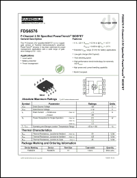 Click here to download FDS6576_06 Datasheet