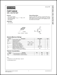 Click here to download FGPF120N30 Datasheet