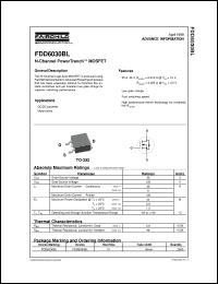 Click here to download FDD6030 Datasheet